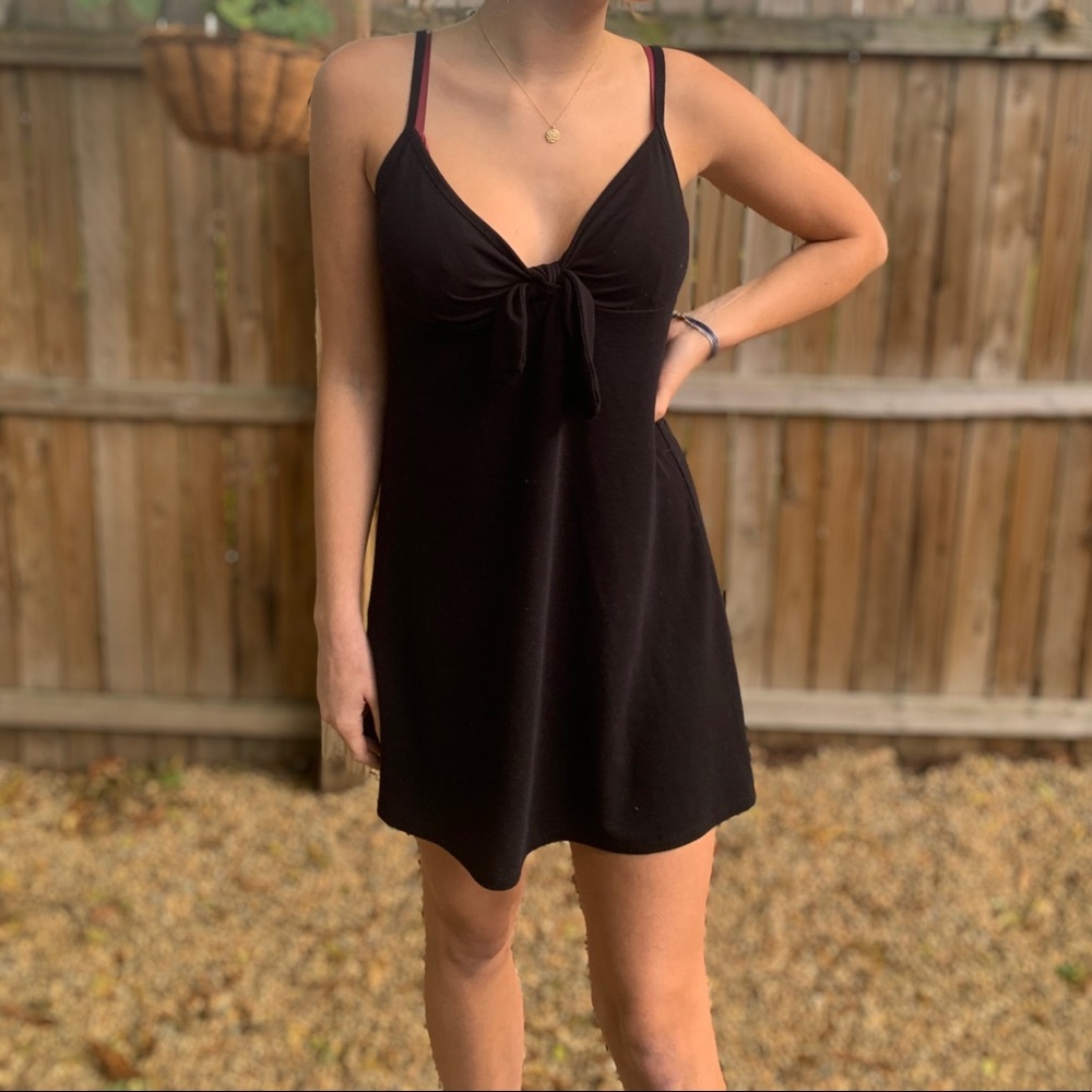 Black mini dress